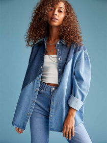 Джинсовая куртка DeFacto модель V7381AZ-NM39 Джинсовая куртка DeFacto модель V7381AZ-NM39 Фото