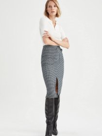 Юбка миди DeFacto модель V5955AZ-BK27 Фото