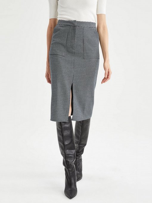 Юбка миди DeFacto модель V5955AZ-BK27 Фото