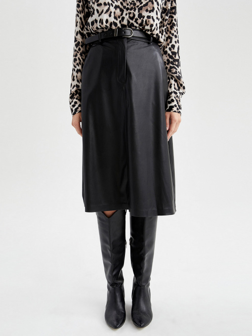 Юбка миди DeFacto модель V8739AZ-BK21 Фото