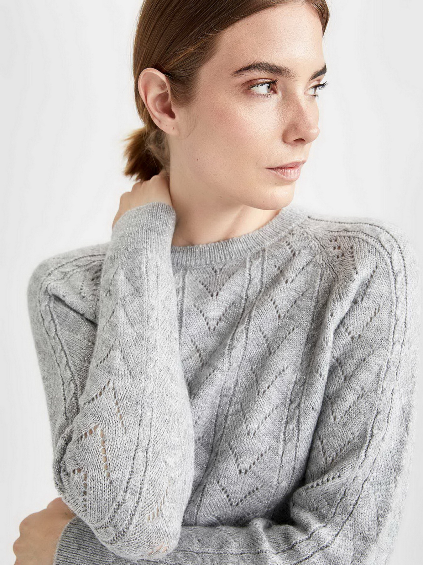 Джемпер DeFacto модель U8881AZ-GR70 Фото