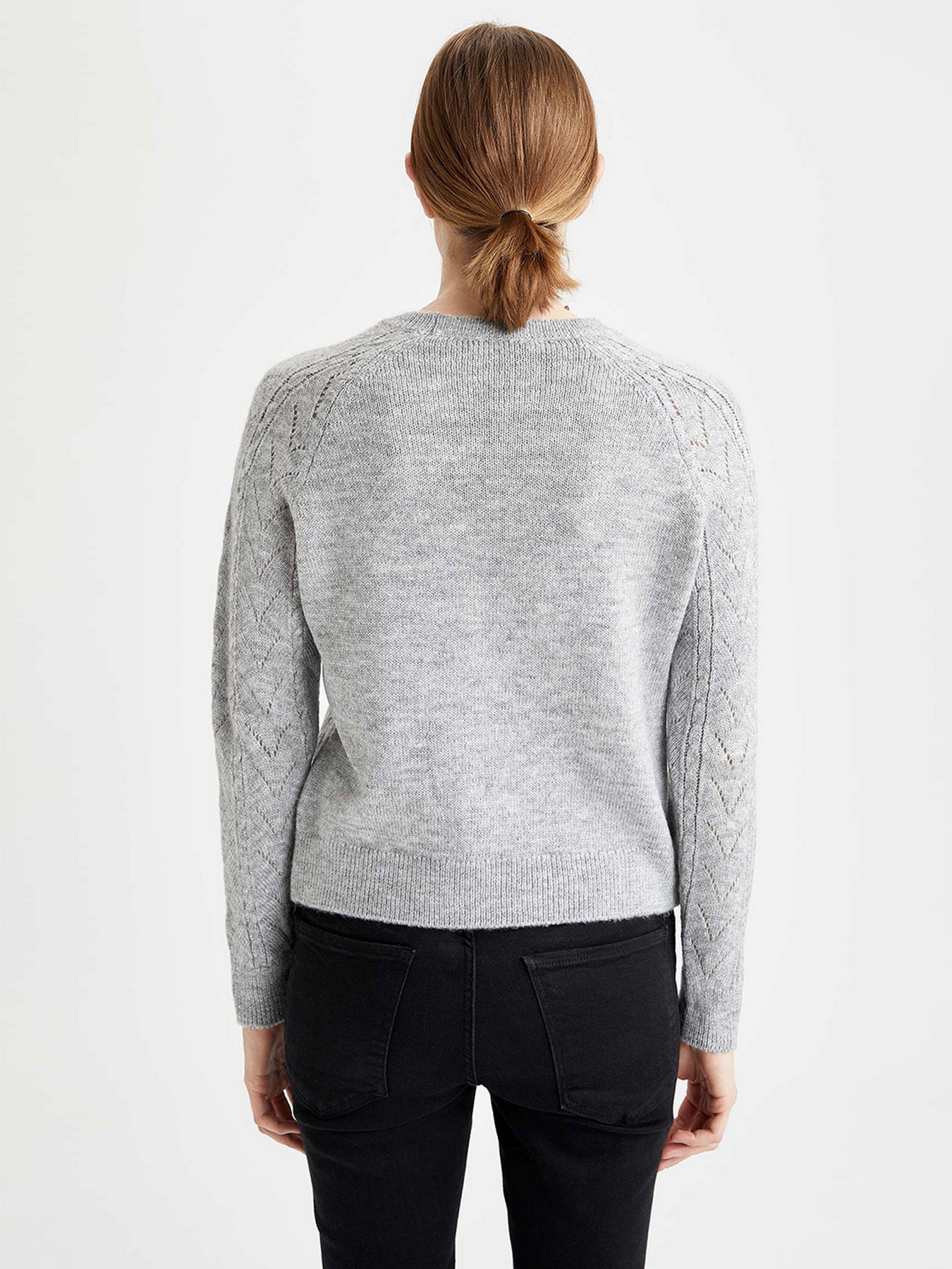 Джемпер DeFacto модель U8881AZ-GR70 Фото