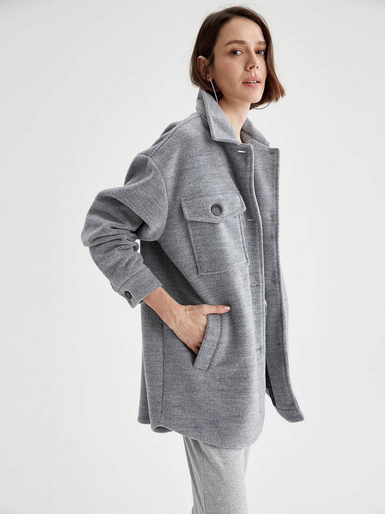 Пальто DeFacto Модель T9230AZ-GR2 Фото