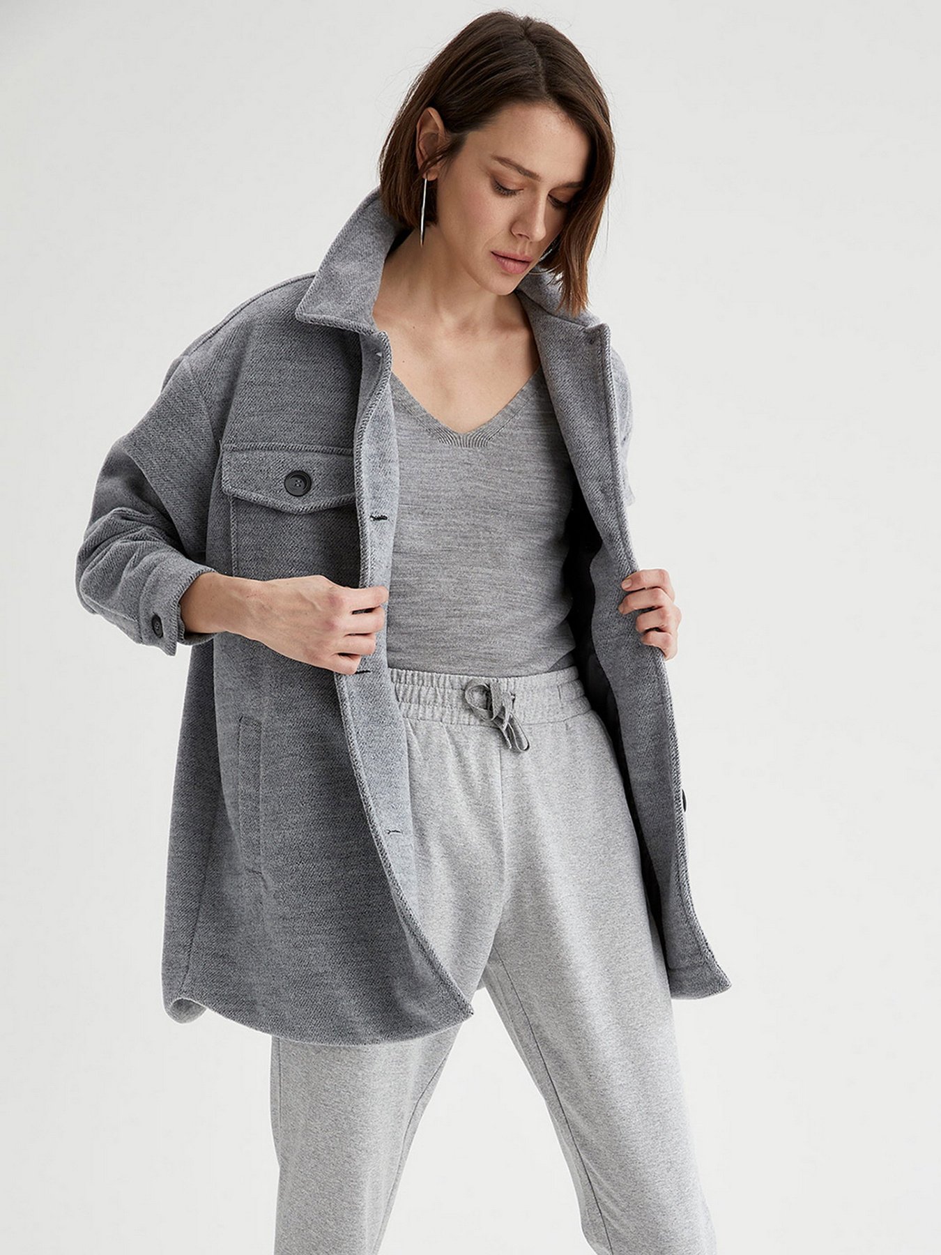 Пальто DeFacto модель T9230AZ-GR2 Фото