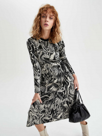 Сукня міді DeFacto модель W4001AZ-BK27 Фото