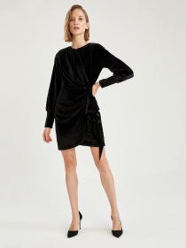 Платье мини DeFacto модель W6998AZ-BK27 Фото