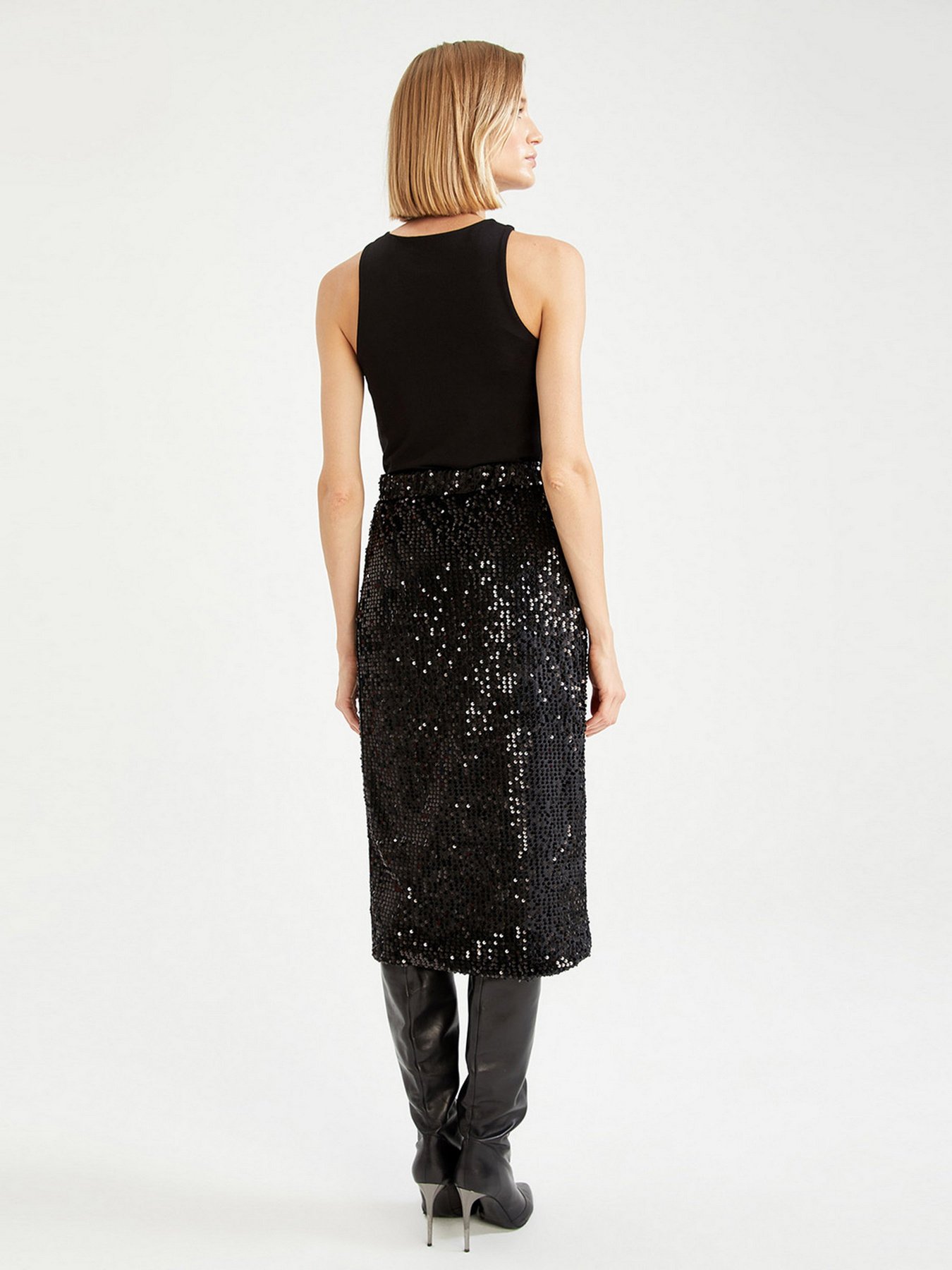 Спідниця міді DeFacto модель W7097AZ-BK27 Фото