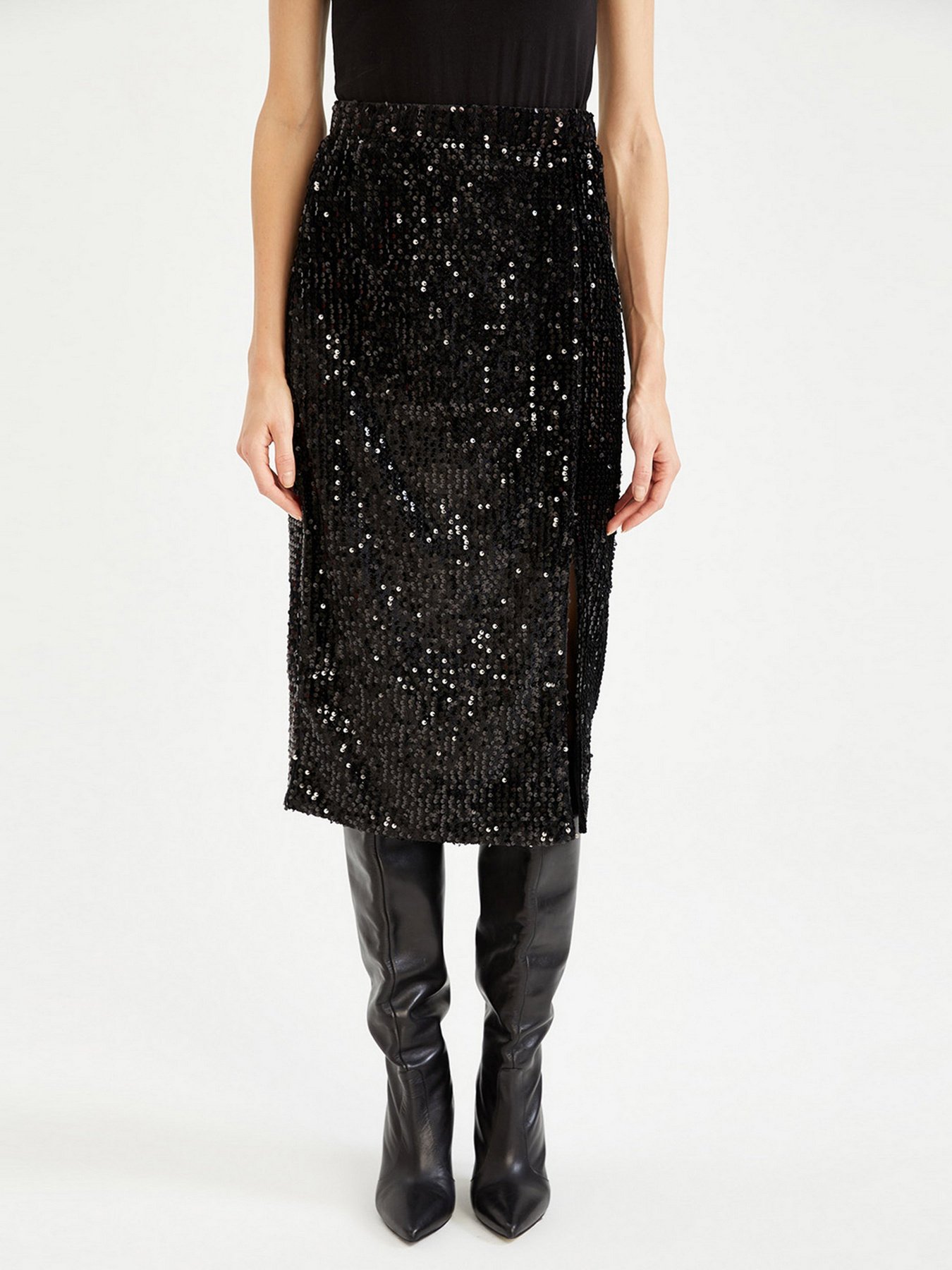 Спідниця міді DeFacto модель W7097AZ-BK27 Фото