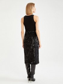 Спідниця міді DeFacto модель W7097AZ-BK27 Фото