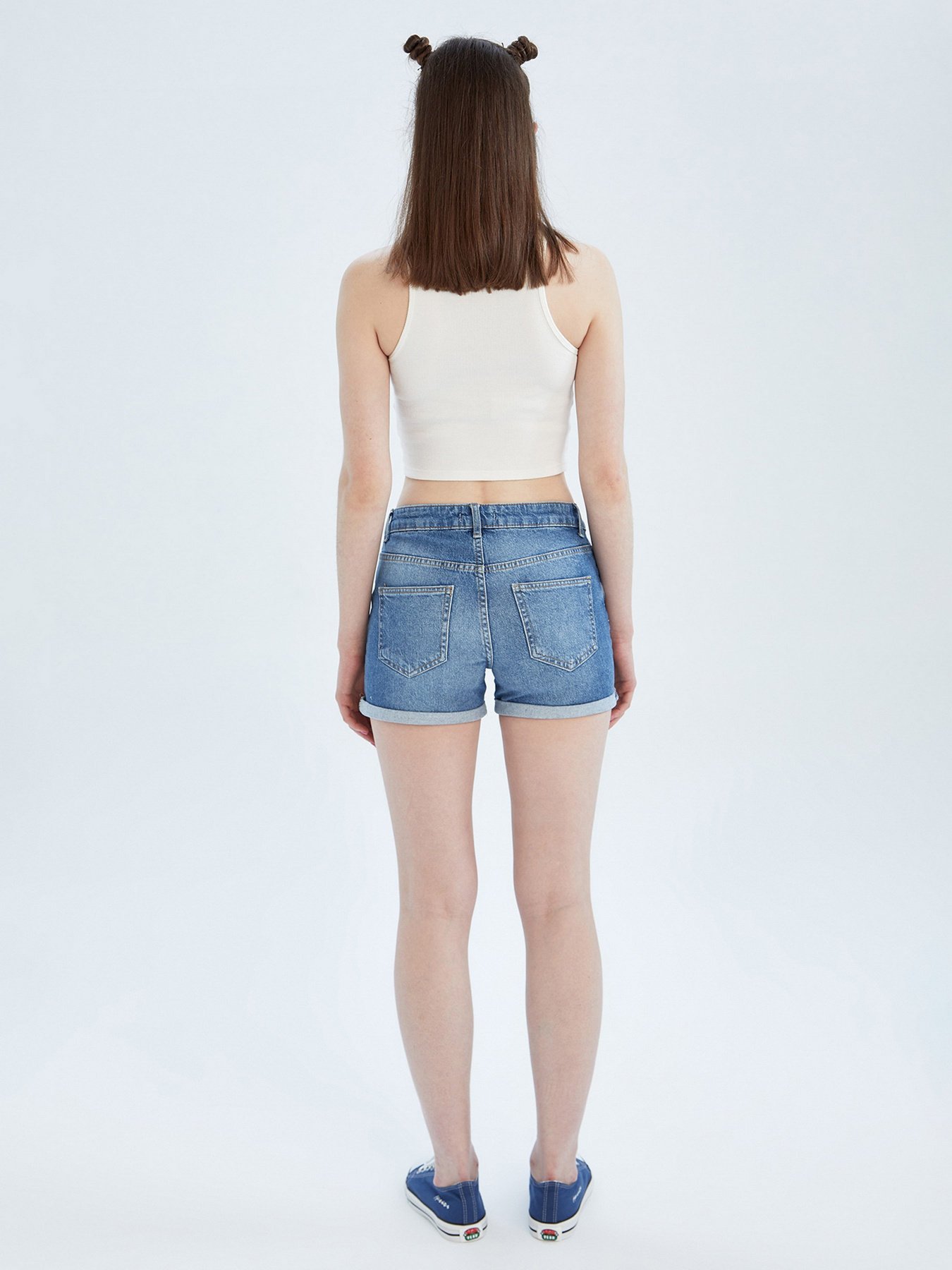 Джинсові шорти DeFacto модель X3506AZ-NM28 Джинсові шорти DeFacto модель X3506AZ-NM28 Фото