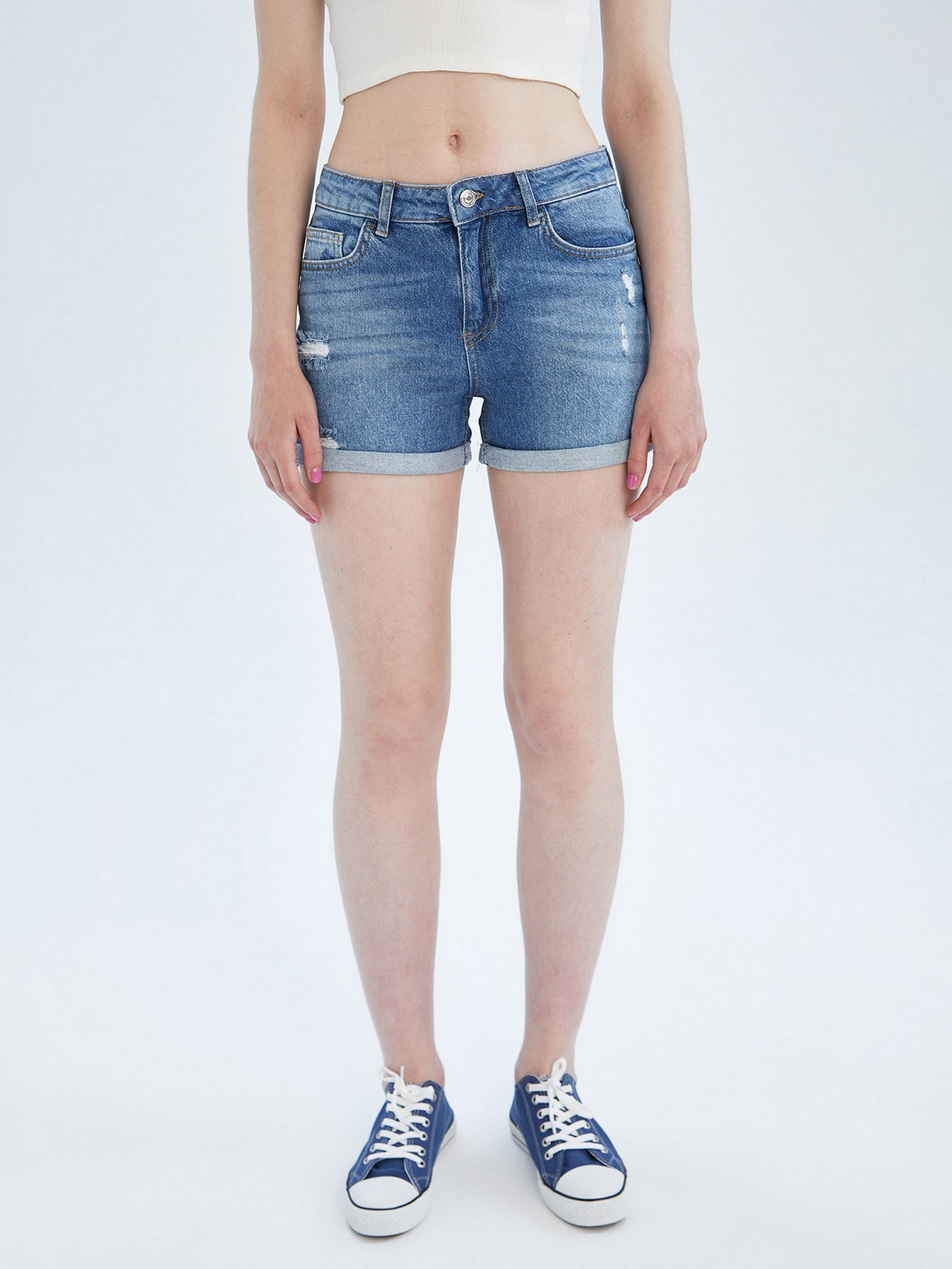 Джинсові шорти DeFacto модель X3506AZ-NM28 Джинсові шорти DeFacto модель X3506AZ-NM28 Фото