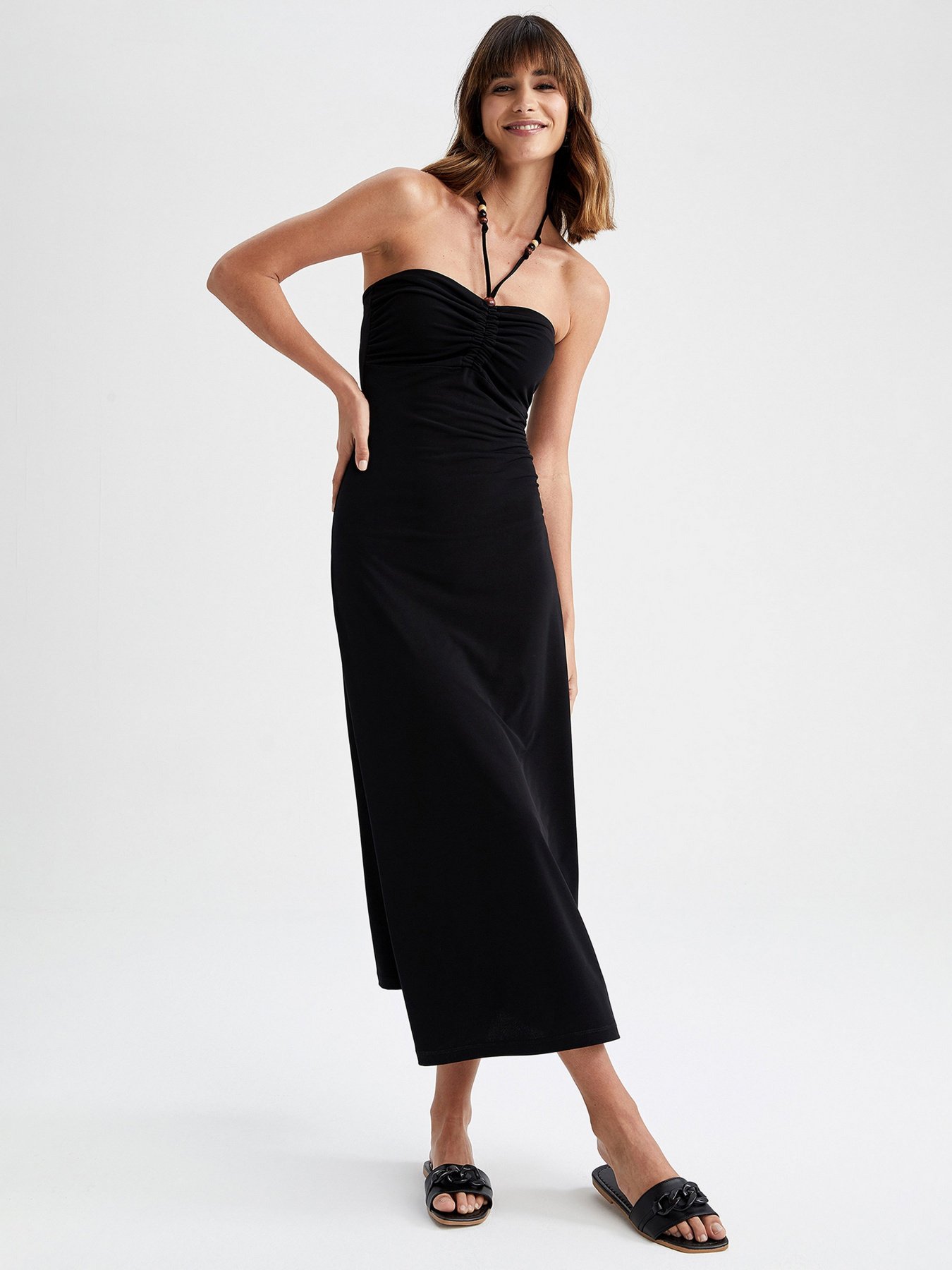 Платье макси DeFacto модель Y0948AZ-BK81 Фото