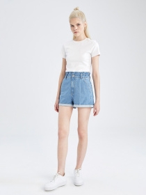 Шорты джинсовые DeFacto Center Vee Tee модель X6847AZ-NM28 Фото