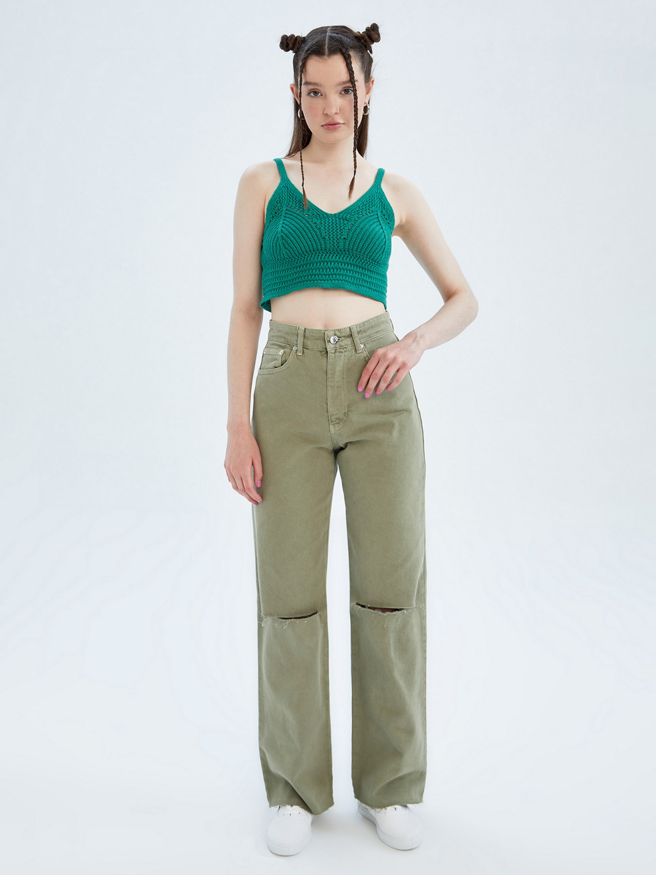 Топ DeFacto модель V8717AZ-GN678 Фото