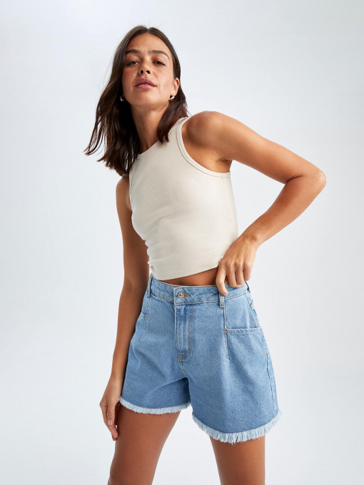 Шорти джинсові DeFacto Mom модель Y0225AZ-NM39 Фото