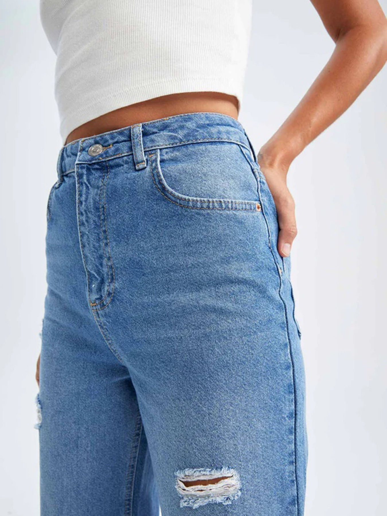 Широкі джинси DeFacto модель Y2683AZ-NM28 Фото