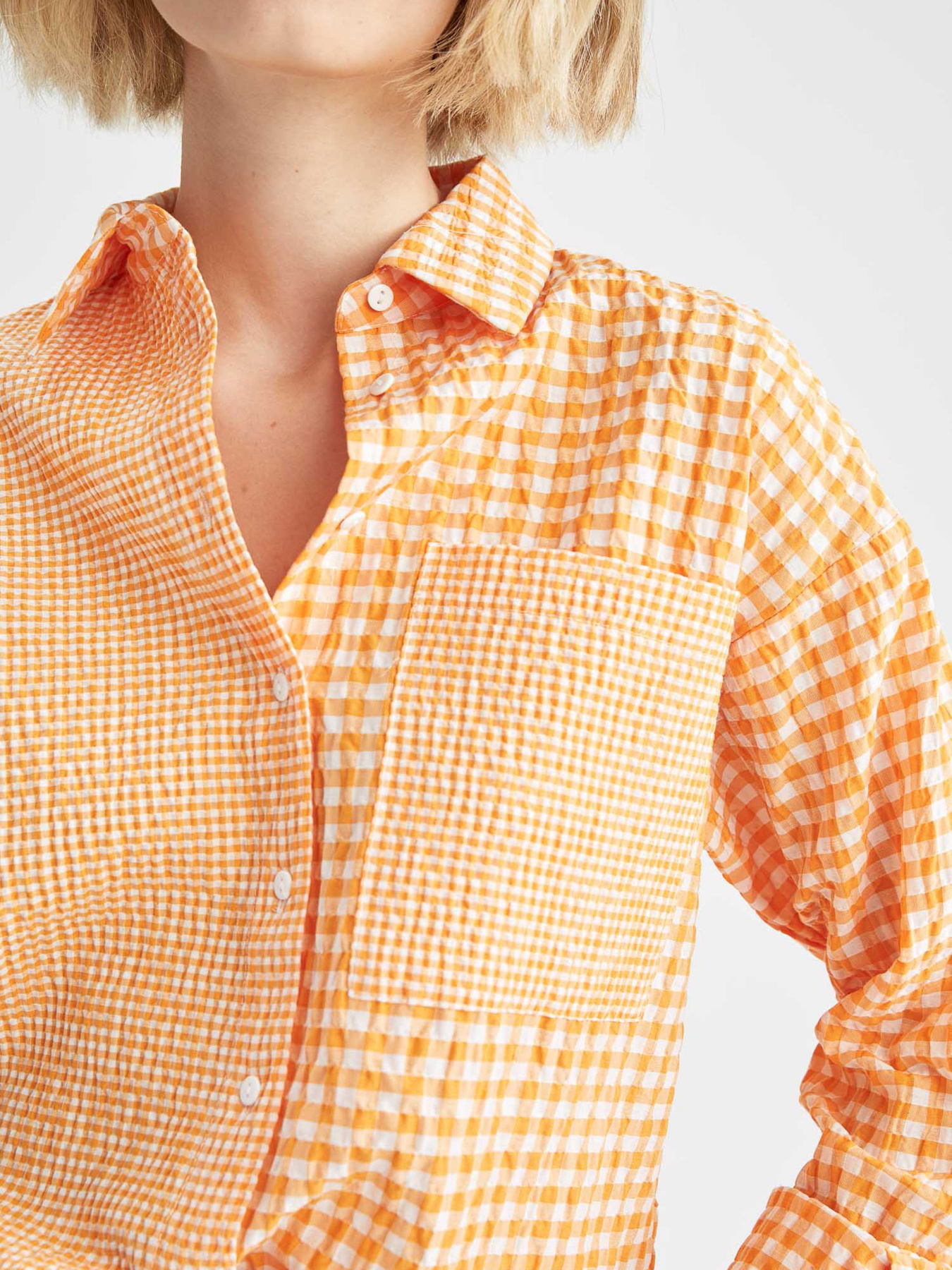 Сорочка повсякденна DeFacto модель X9813AZ-OG120 Сорочка повсякденна DeFacto модель X9813AZ-OG120 Фото