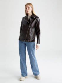 Шкіряна куртка DeFacto модель W6065AZ-BN278 Фото