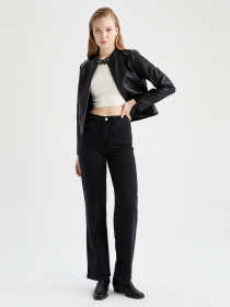 Куртка кожаная DeFacto модель W6051AZ-BK27 Фото