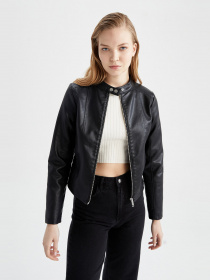 Куртка кожаная DeFacto модель W6051AZ-BK27 Фото