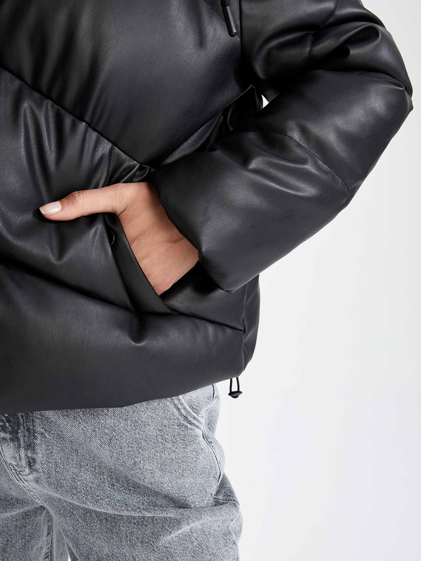 Куртка кожаная DeFacto модель X2038AZ-BK27 Фото