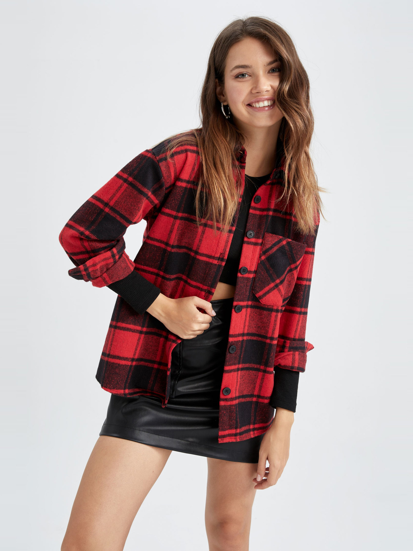 Сорочка повсякденна DeFacto модель R3725AZ-RD119 Фото