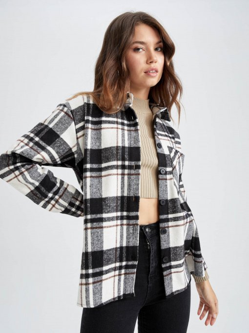 Сорочка повсякденна DeFacto модель R3725AZ-BK81 Фото