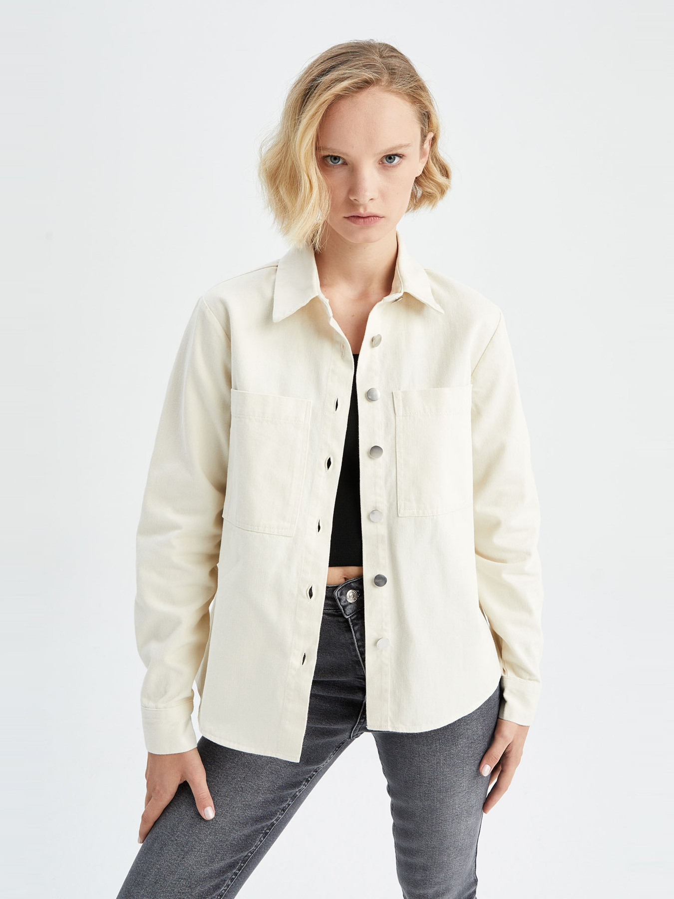 Сорочка повсякденна DeFacto модель V4728AZ-ER78 Фото