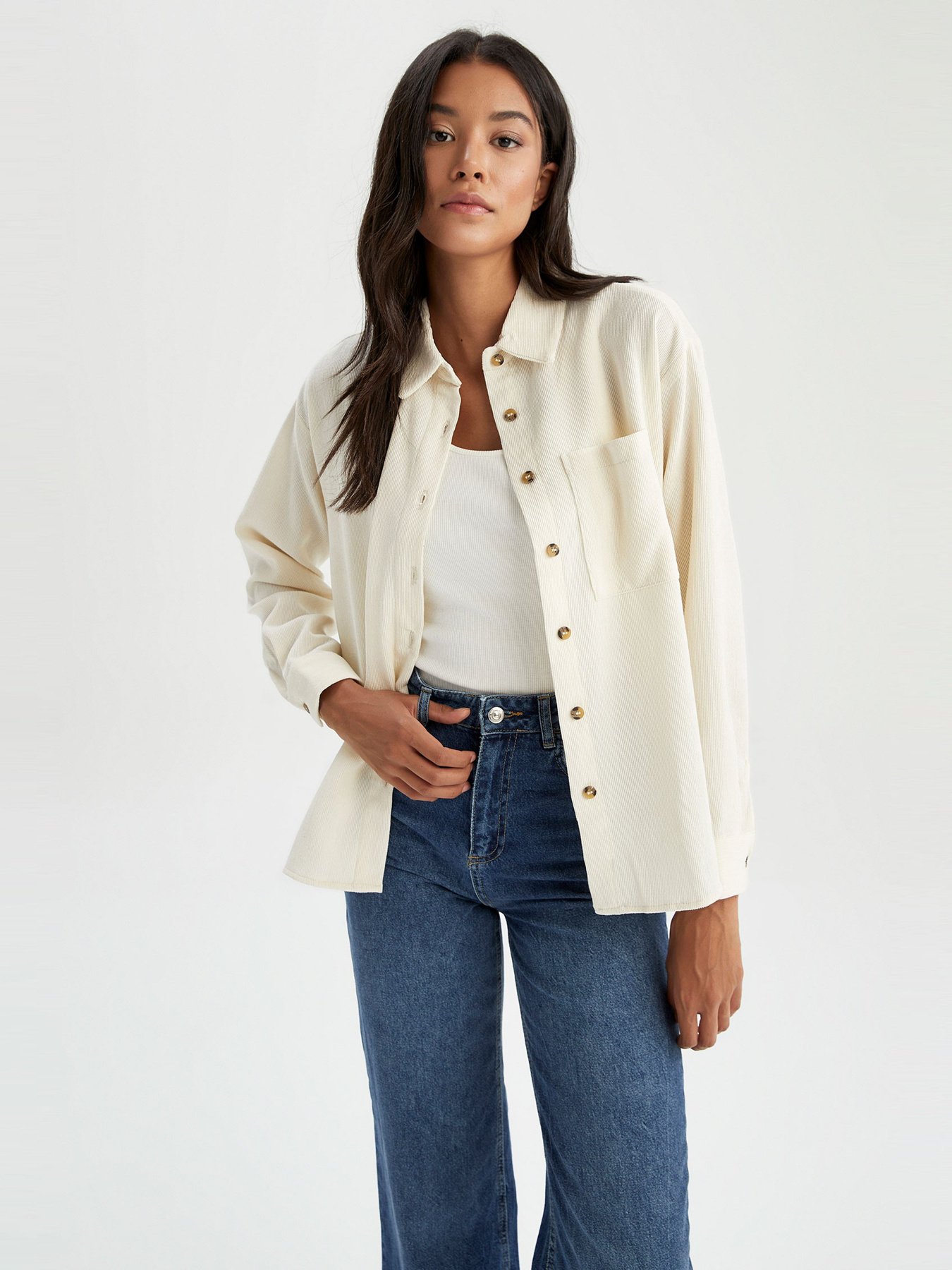 Сорочка повсякденна DeFacto модель R3724AZ-BG31 Фото