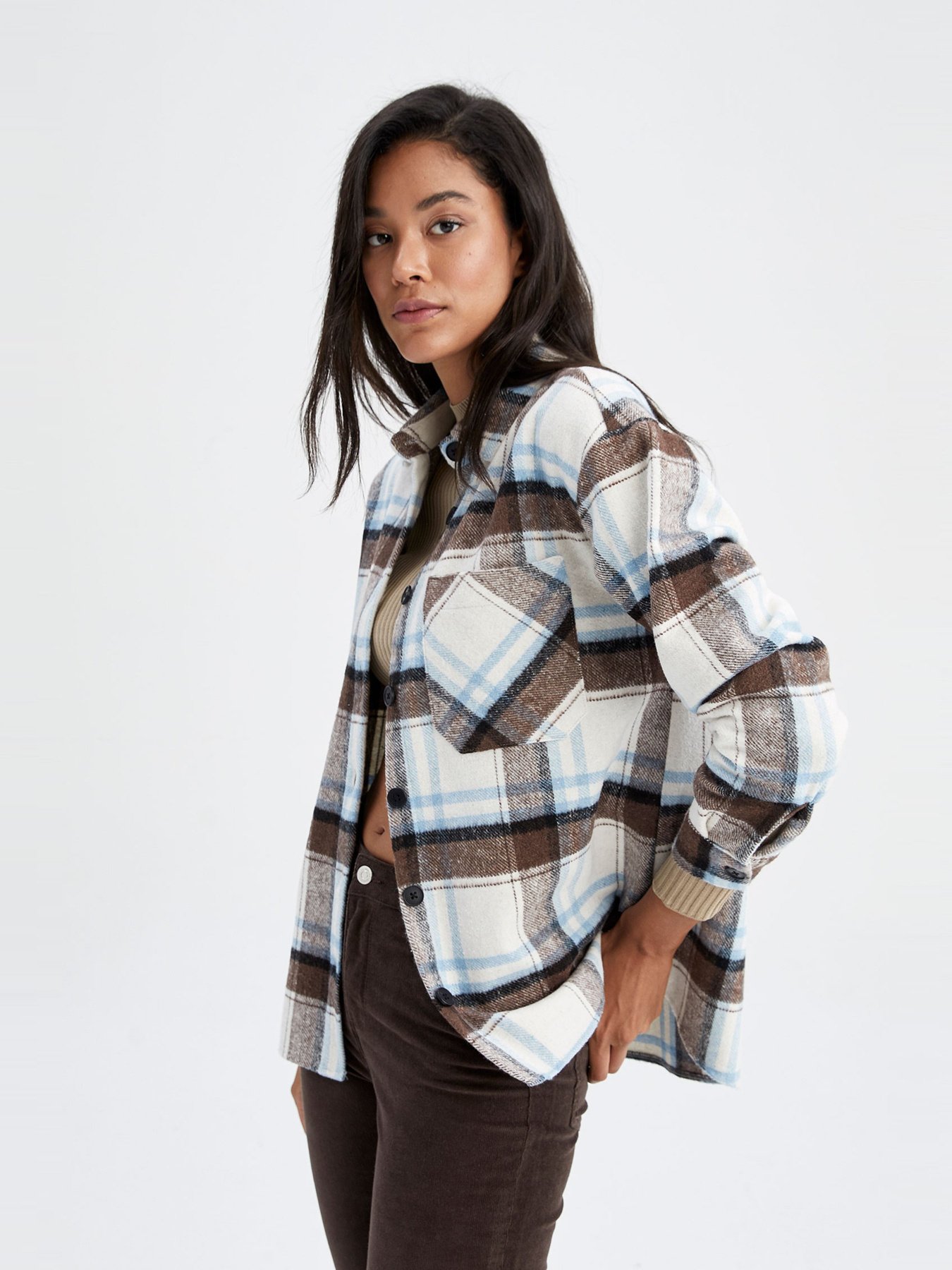 Сорочка повсякденна DeFacto модель R3725AZ-BE429 Фото