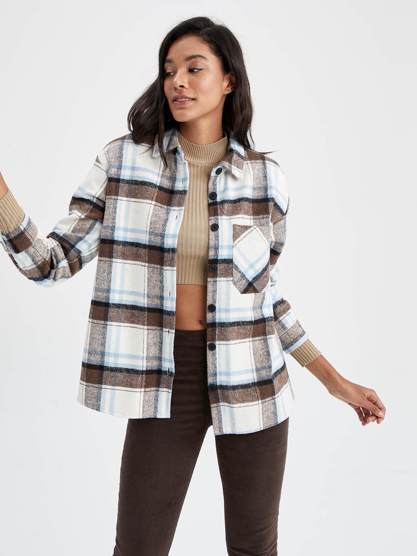 Сорочка повсякденна DeFacto модель R3725AZ-BE429 Фото