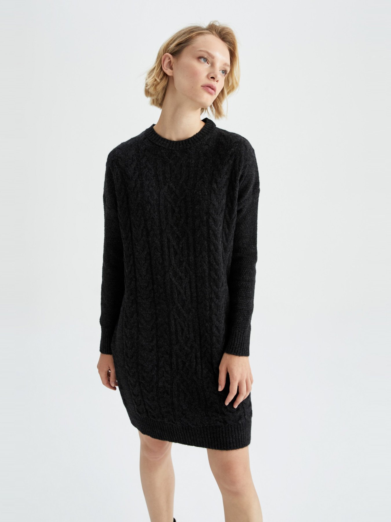 Платье мини DeFacto модель W5285AZ-BK27 Фото