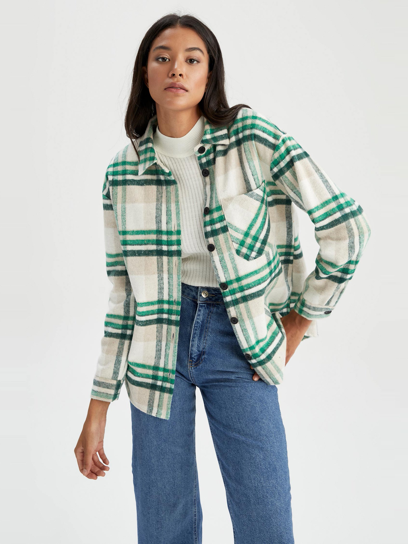 Сорочка повсякденна DeFacto модель R3725AZ-GN154 Фото