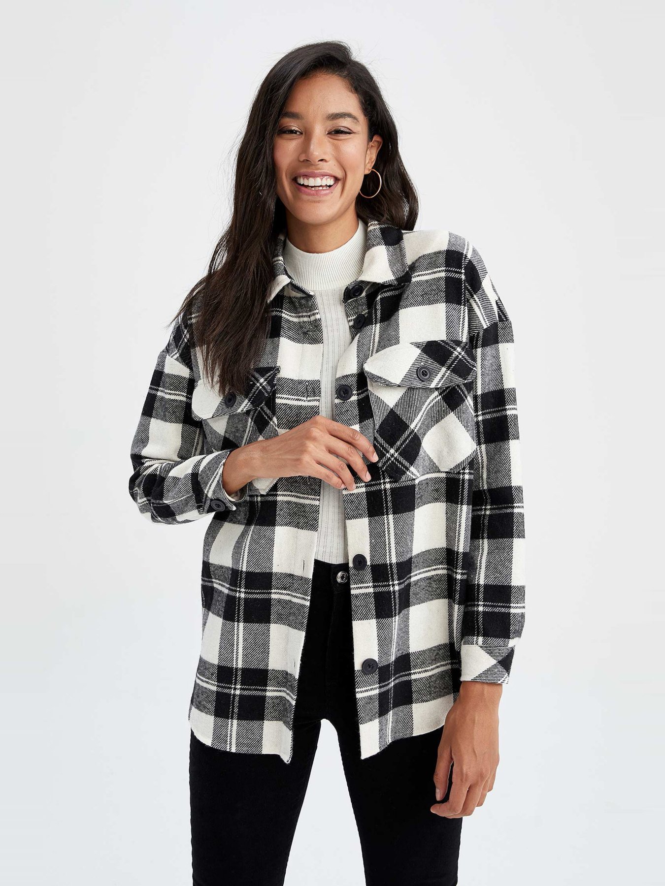 Сорочка повсякденна DeFacto модель S0420AZ-BK27 Фото