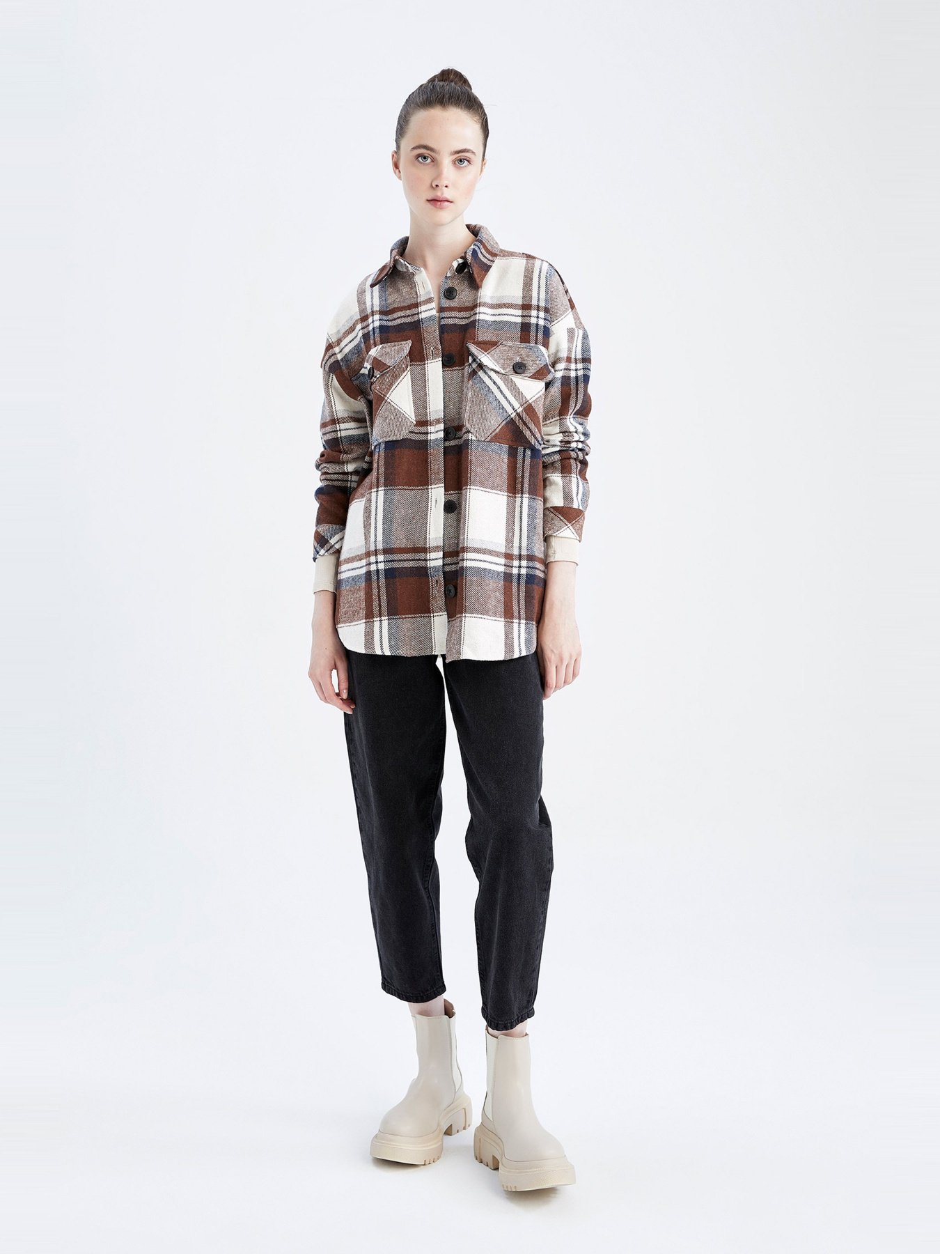 Сорочка повсякденна DeFacto модель S0420AZ-BN299 Фото