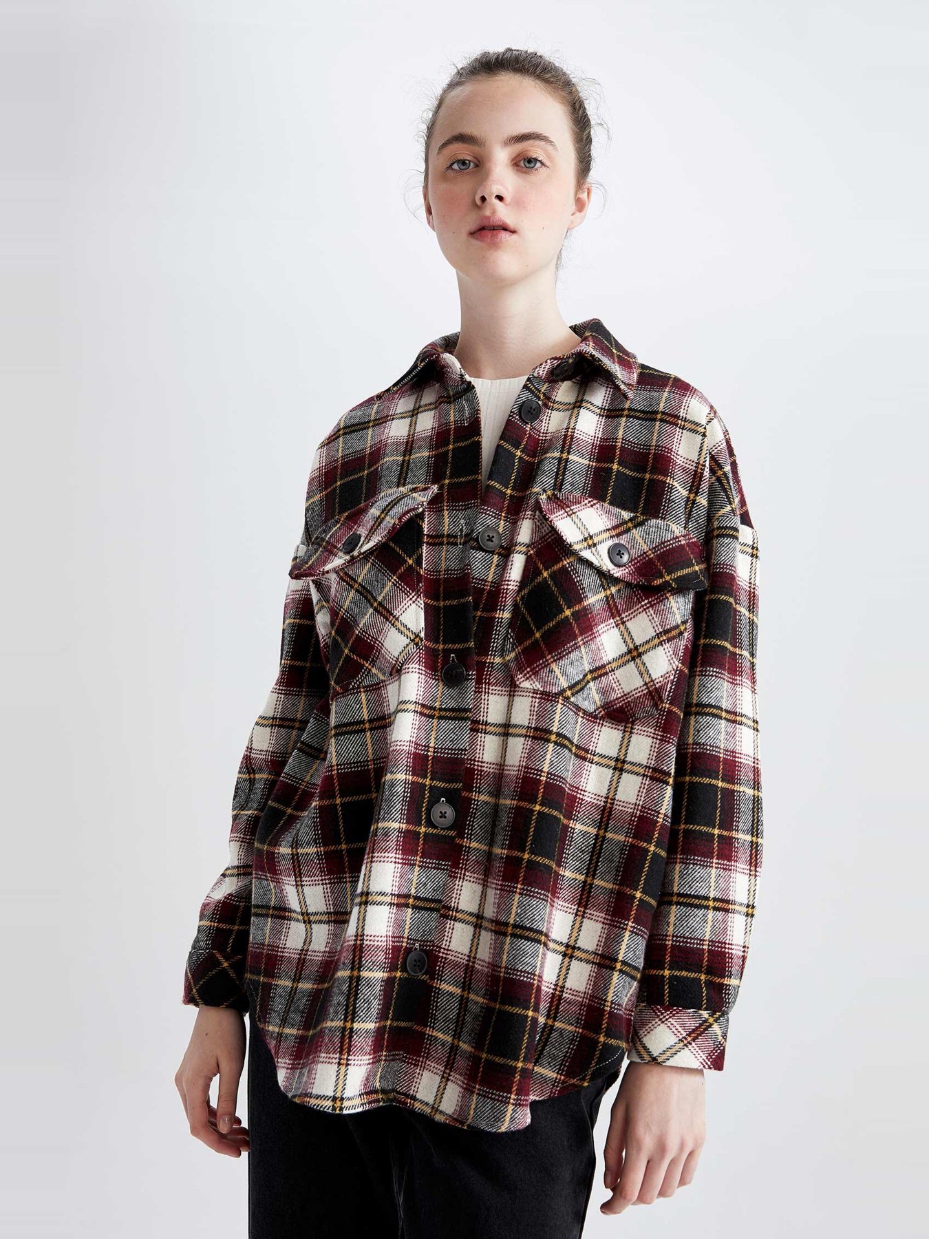 Сорочка повсякденна DeFacto модель S0420AZ-BR169 Сорочка повсякденна DeFacto модель S0420AZ-BR169 Фото