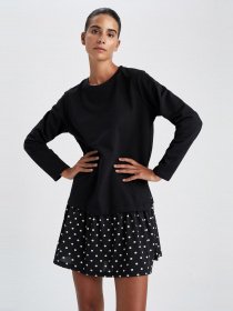 Платье мини DeFacto модель V6609AZ-BK22 Фото