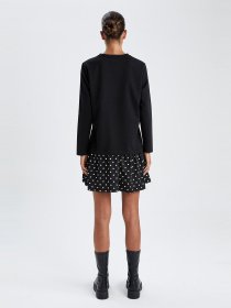 Платье мини DeFacto модель V6609AZ-BK22 Фото