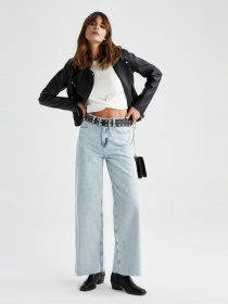 Шкіряна куртка DeFacto модель W6057AZ-BK27 Шкіряна куртка DeFacto модель W6057AZ-BK27 Фото