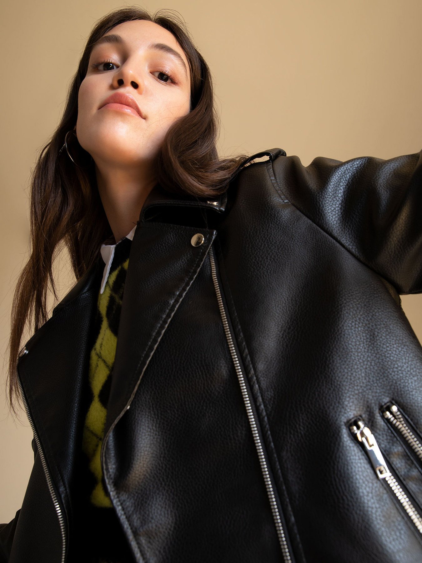 Шкіряна куртка DeFacto модель W6065AZ-BK27 Фото