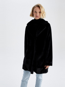 Шуба DeFacto модель X2186AZ-BK27 Шуба DeFacto модель X2186AZ-BK27 Фото