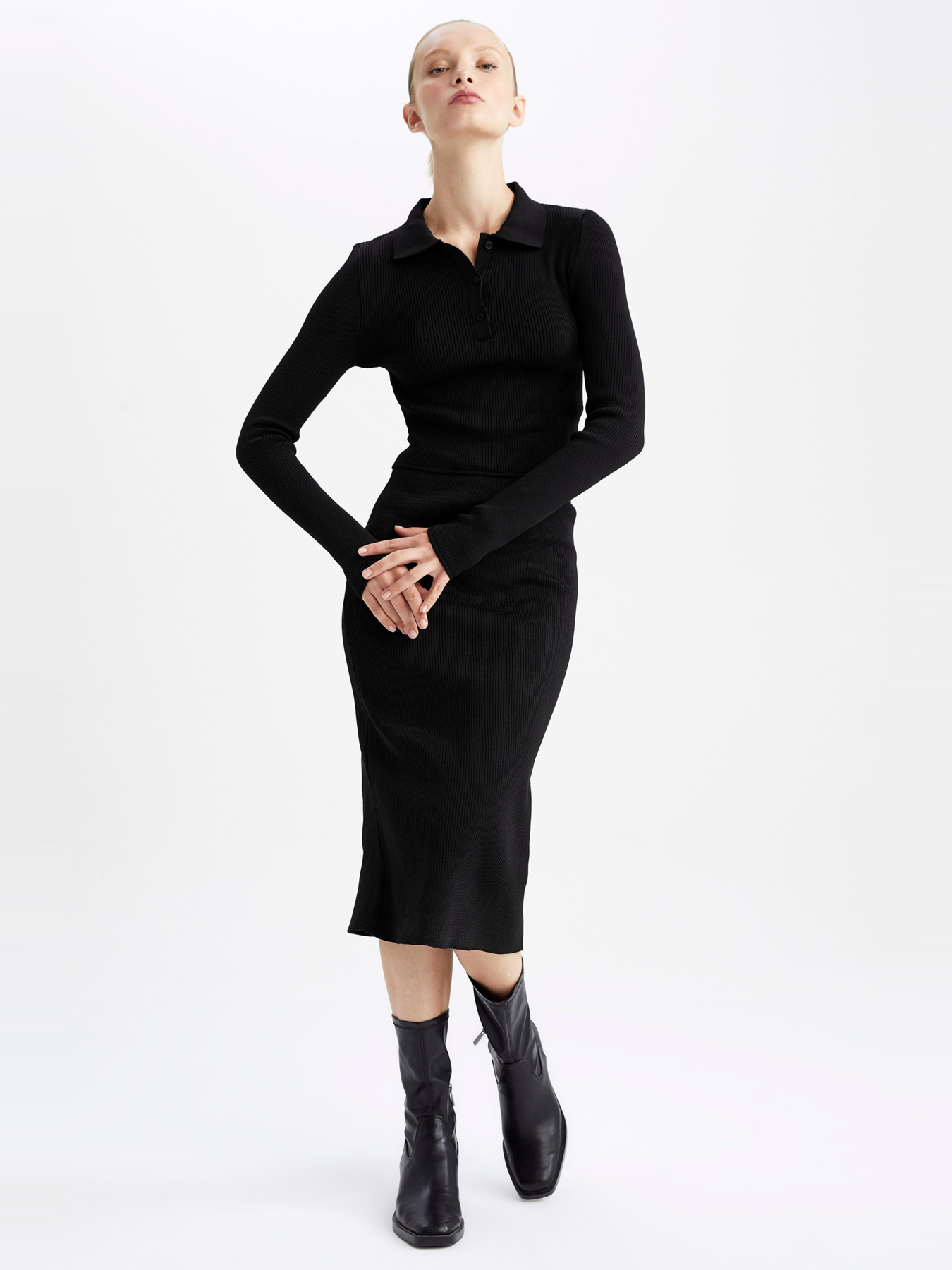 Спідниця міді DeFacto модель Y0500AZ-BK27 Фото