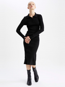 Спідниця міді DeFacto модель Y0500AZ-BK27 Фото