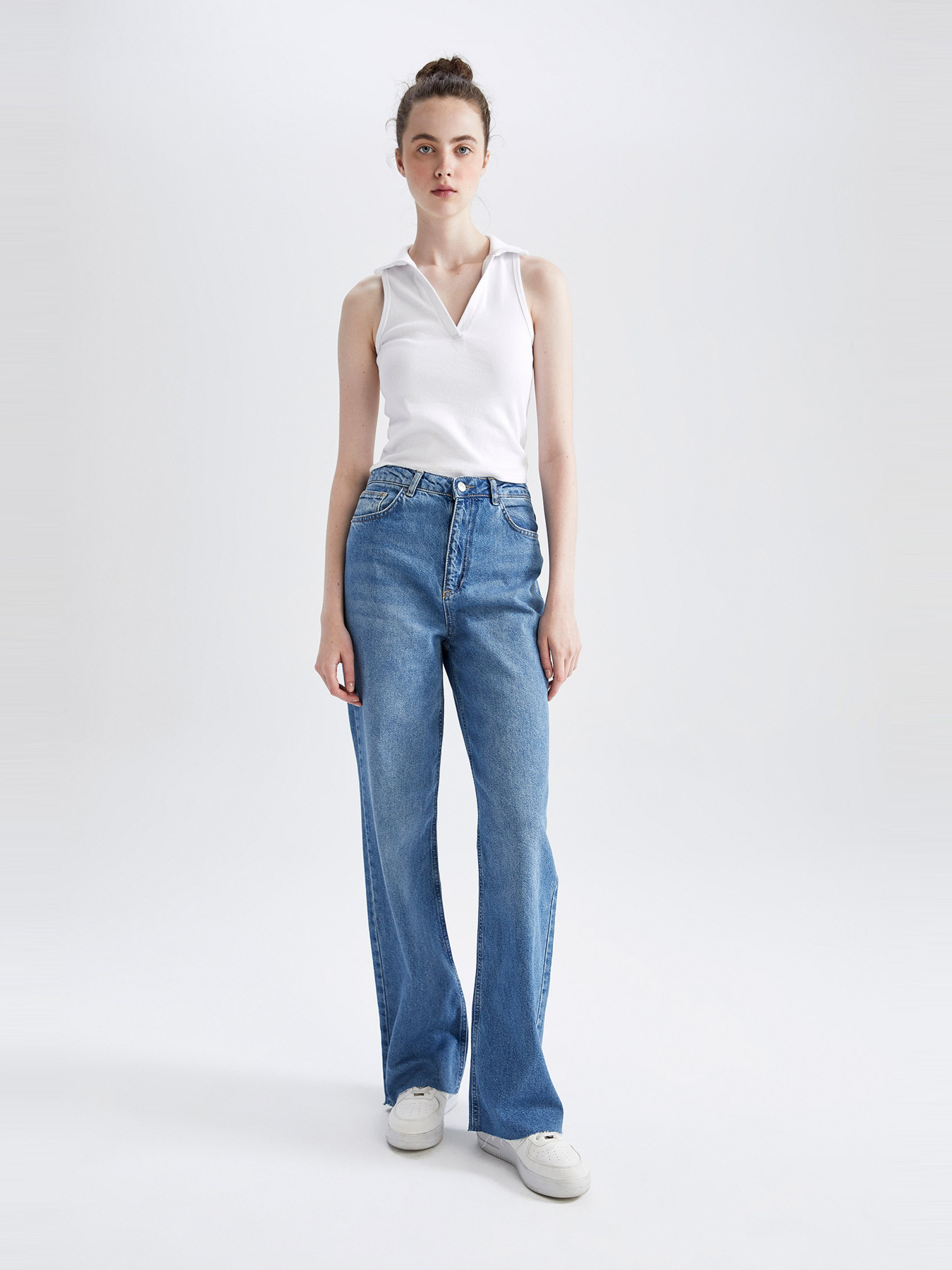 Широкі джинси DeFacto модель Y9497AZ-NM34 Фото