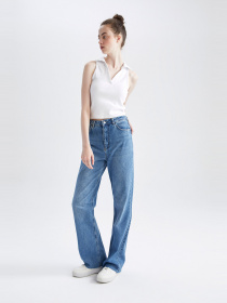 Широкі джинси DeFacto модель Y9497AZ-NM34 Фото