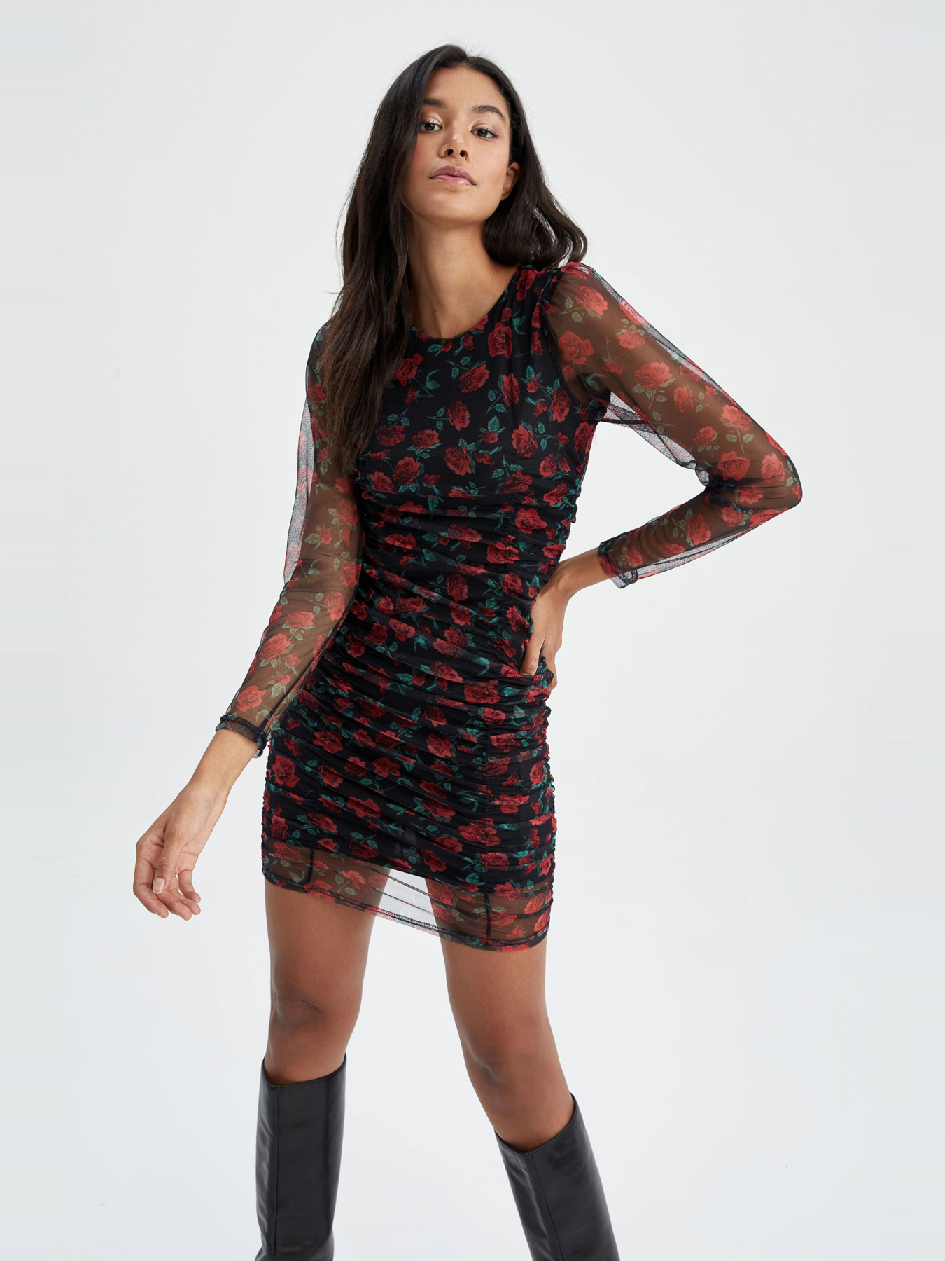 Сукня міні DeFacto модель Z1271AZ-BK23 Фото