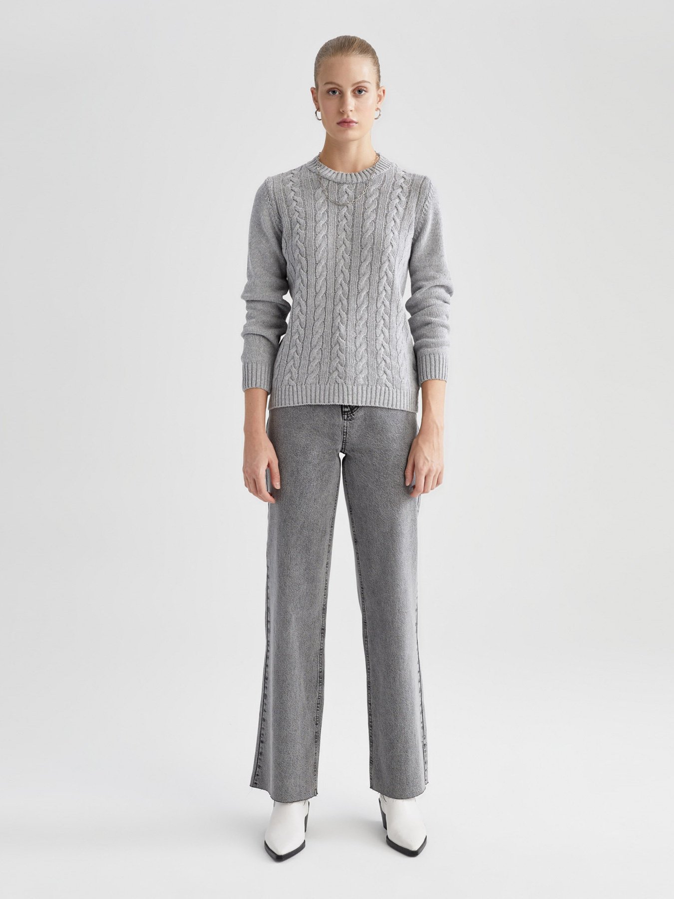 Джемпер DeFacto модель X5910AZ-GR77 Фото