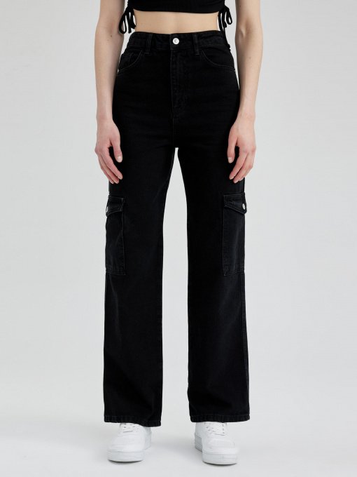 Широкие джинсы DeFacto модель A0684AX-NM40 Фото