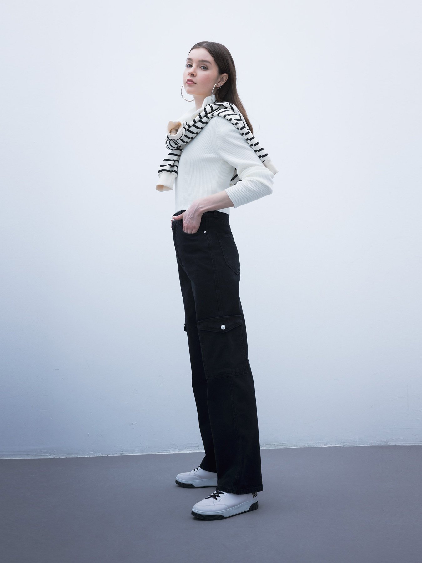 Широкі джинси DeFacto модель A0684AX-NM40 Фото