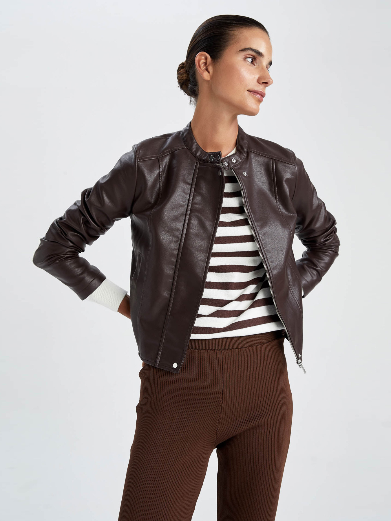 Куртка кожаная DeFacto модель Y7156AZ-BN278 Фото